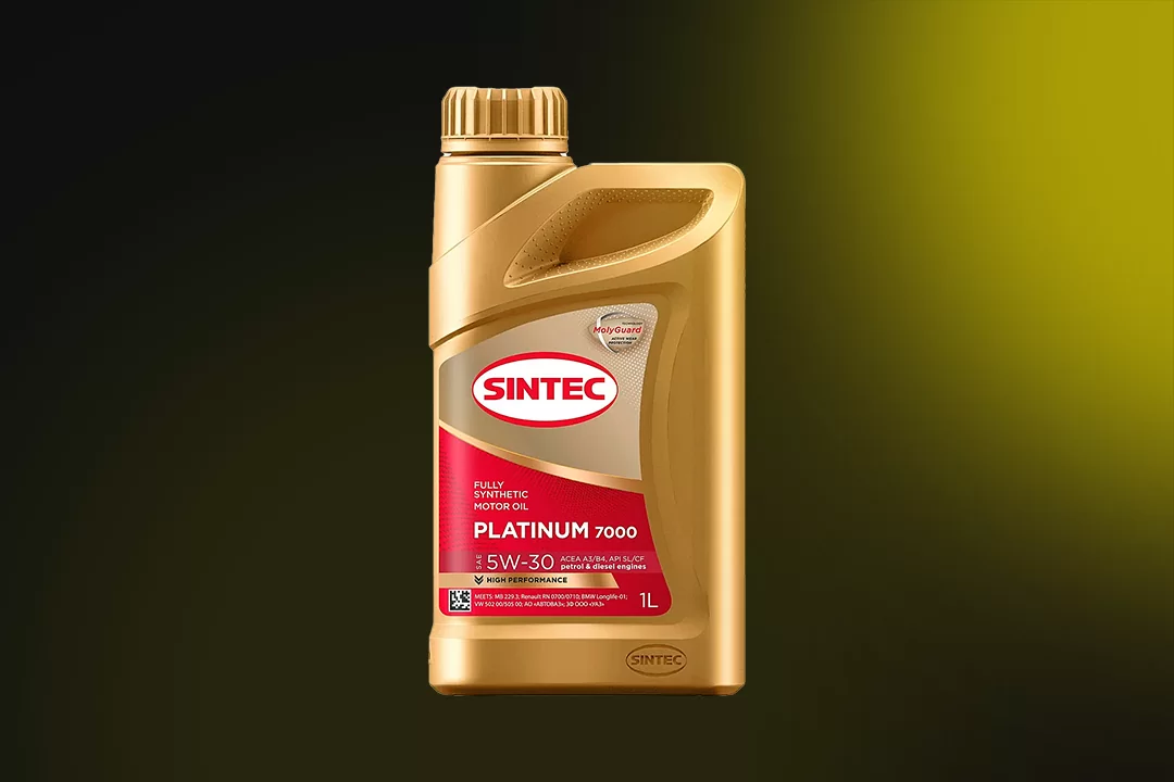 600143 Sintec 5W30 Platinum 7000 A3/B4 SL/CF синтетическое 1 л.